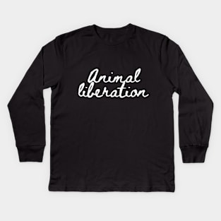 Animal Liberation Kids Long Sleeve T-Shirt